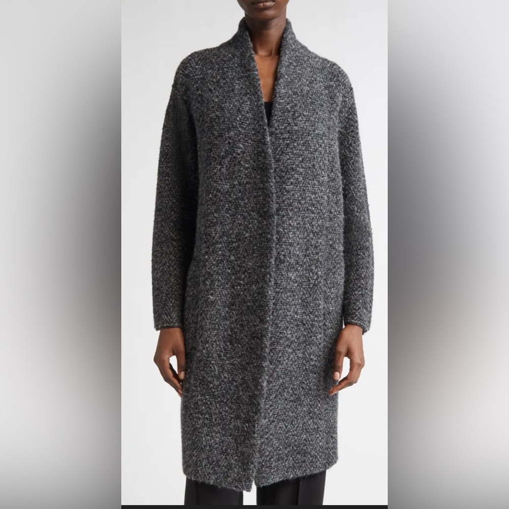 Vince Charcoal Cardigan Sweater Coat